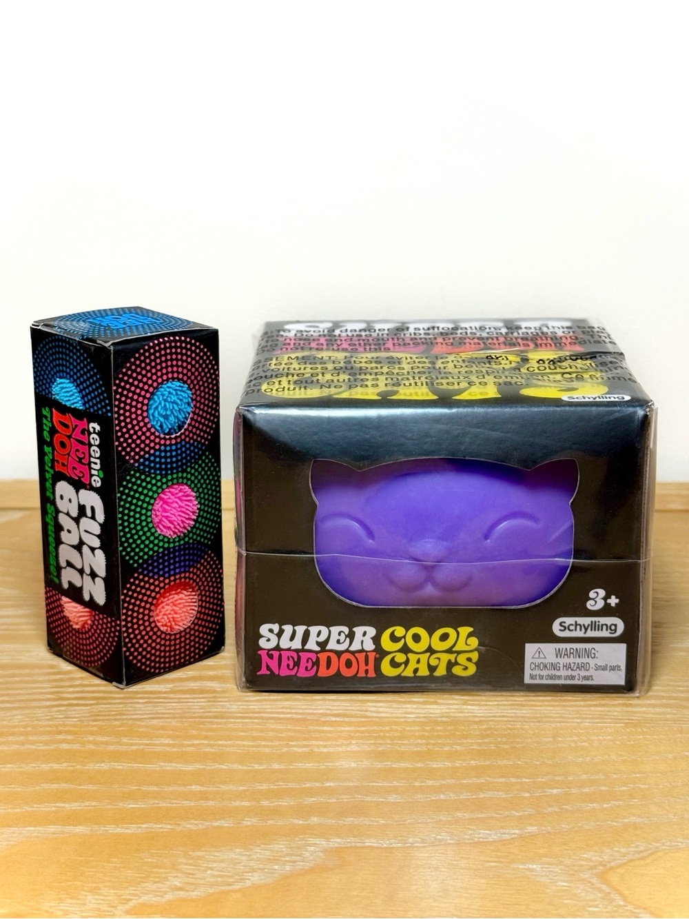 NeeDoh Bundle Super Cool Cat + Teenie Fuzz Balls 💜